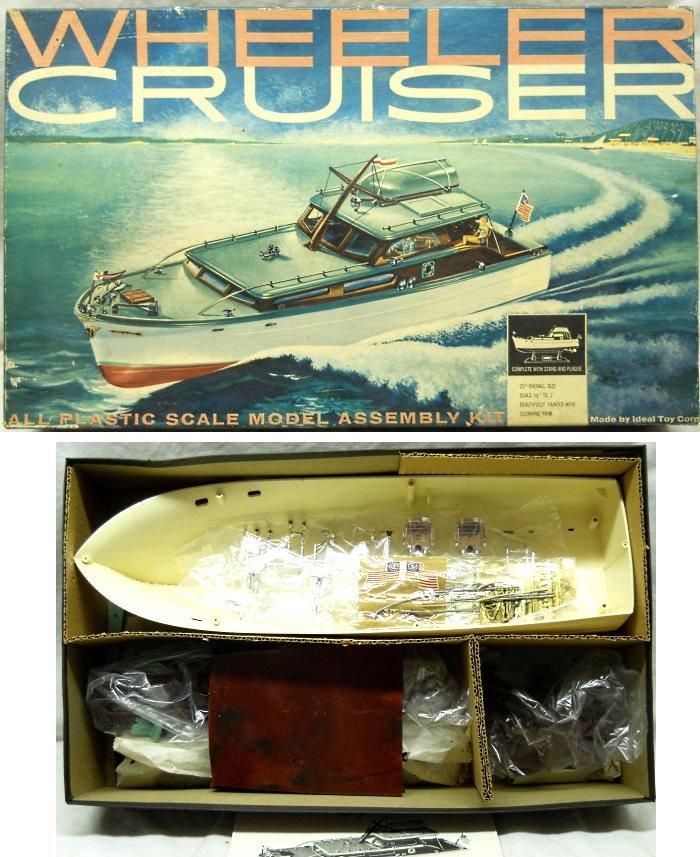 ITC 1/24 Wheeler Cruiser Sports Yacht - (Ideal Toy Corporation), 3699 plastic model kit